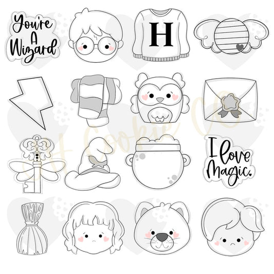 You're A Wizard Set - Cookie Cutters