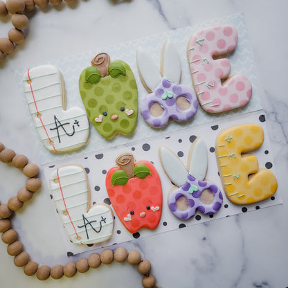 School LOVE Stick Set  -  Cookie Cutter