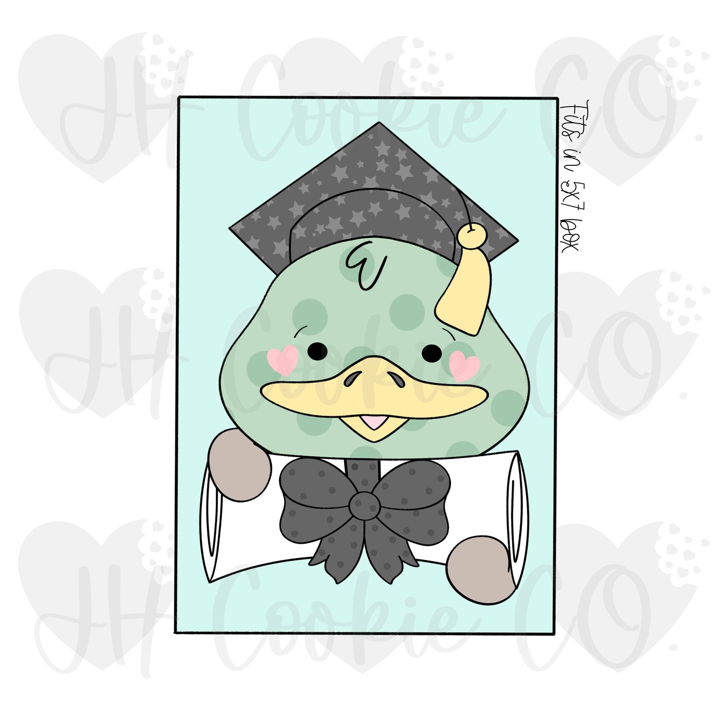 2 Piece Grad Mascot Set Duck - Cookie Cutter