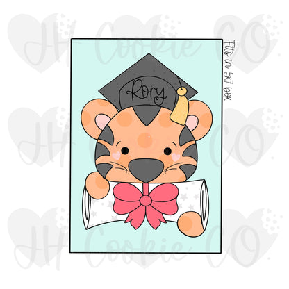 2 Piece Grad Mascot Set Tiger- Cookie Cutter