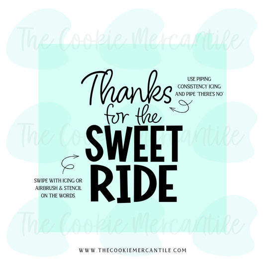 Thanks for the sweet ride 2026- STENCIL