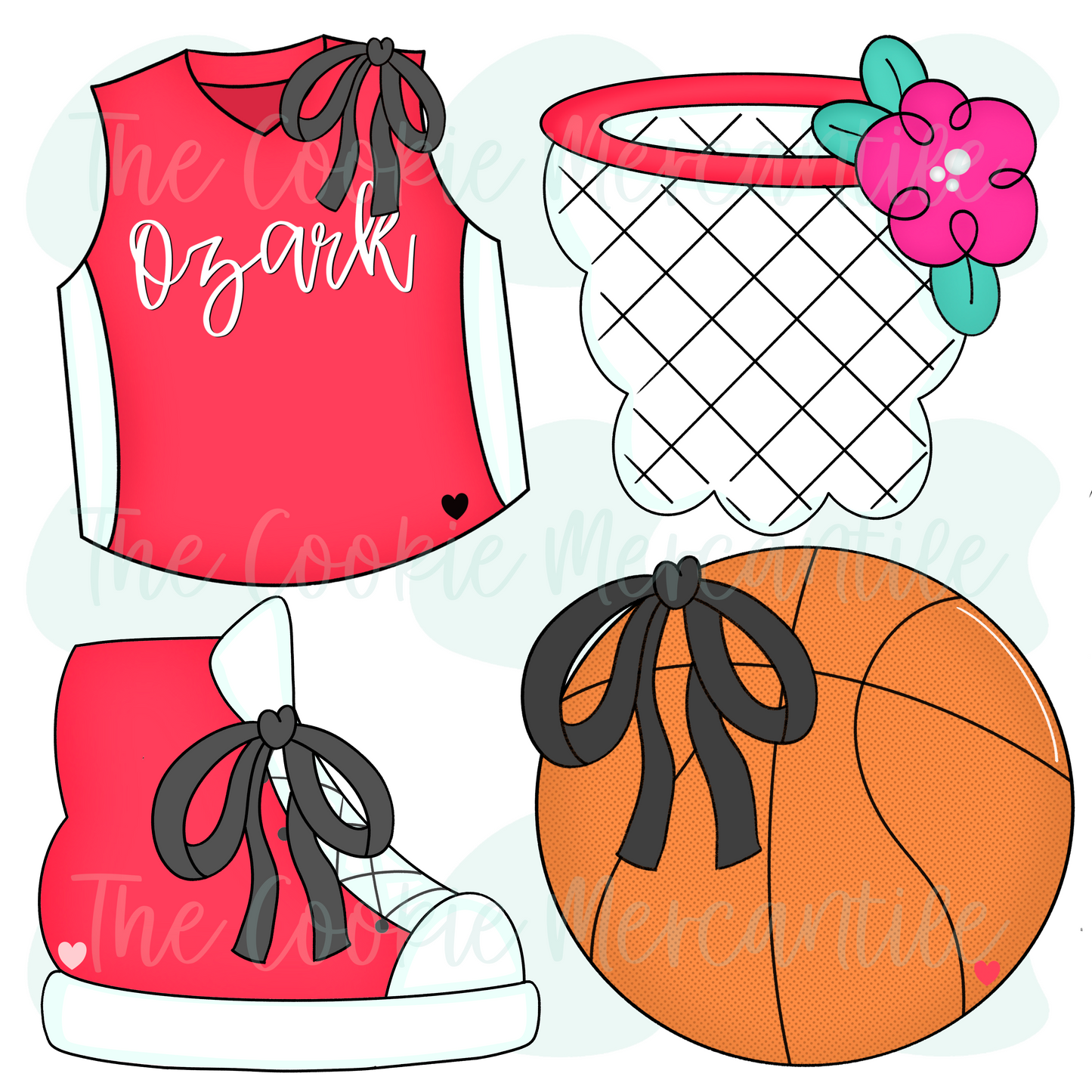 Girly Basketball Set - Cookie Cutters