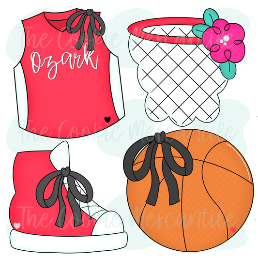 Girly Basketball Set - Cookie Cutters