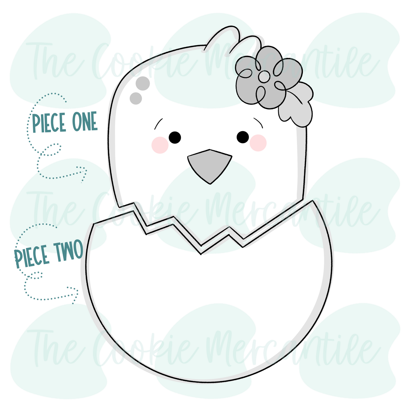 Girl Chick 2 Piece Set - Cookie Cutter