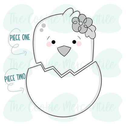 Girl Chick 2 Piece Set - Cookie Cutter