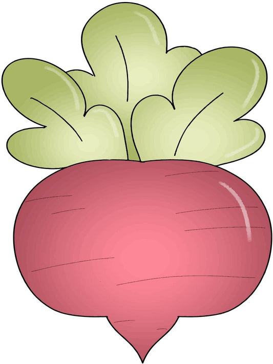 Beet cookie cutter