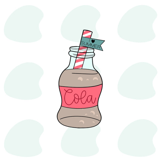 Coke Bottle with Flag - Cookie Cutter