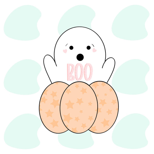 Pumpkin Ghost 2 Piece Set 2023 - Cookie Cutters