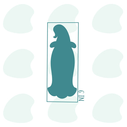 Skinny Witch Ghost 6in - Cookie Cutter