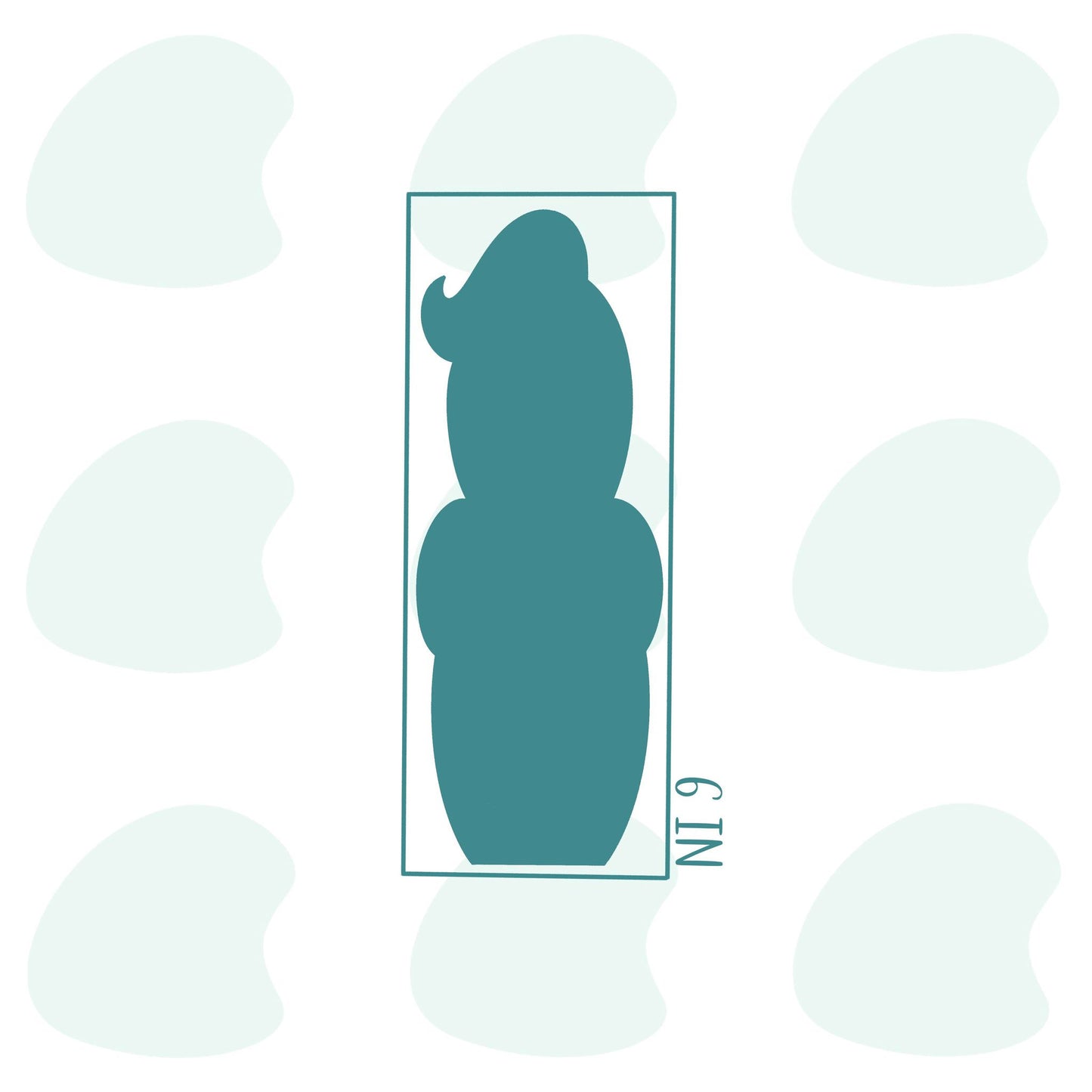 Skinny Ghost Tombstone Cookie Pop 6in - Cookie Cutter