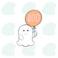 Ghost Holding Balloon 2023 - Cookie Cutters