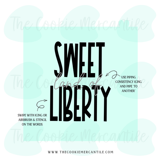 Sweet land of Liberty - STENCIL