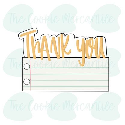 Thank You Paper Plaque 2019 - Cookie Cutter