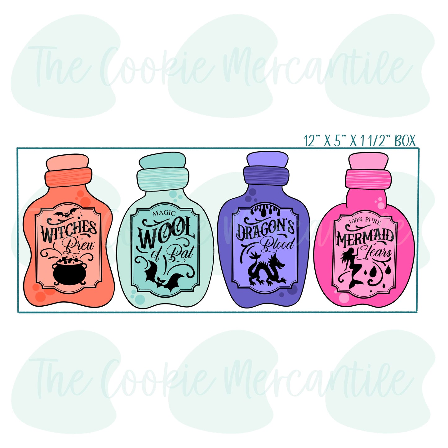 Wonky Potion Bottles Stick Set - Cookie Cutter