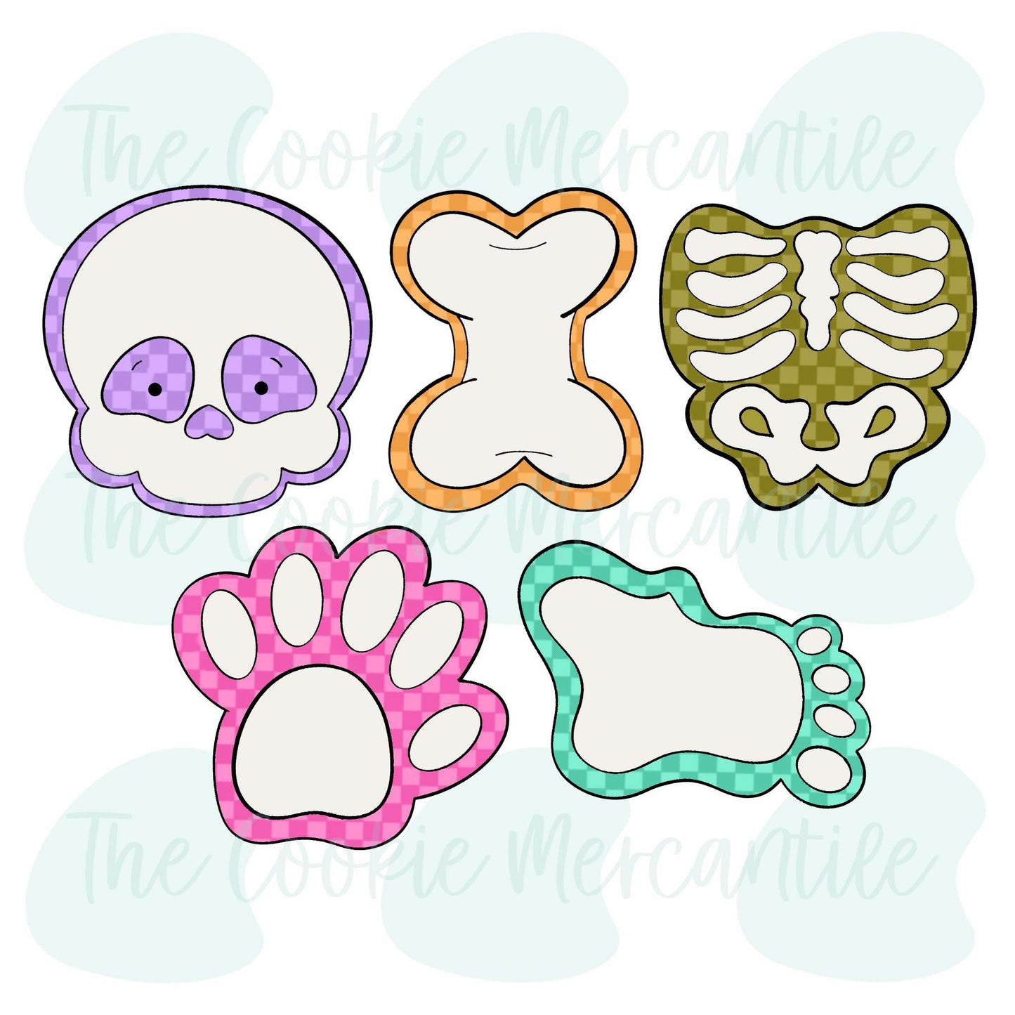 Skeleton Pieces Set - Cookie Cutters