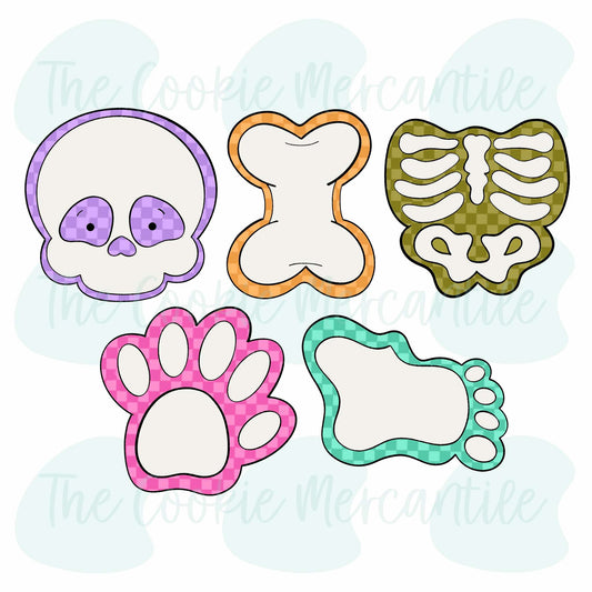 Skeleton Pieces Set - Cookie Cutters