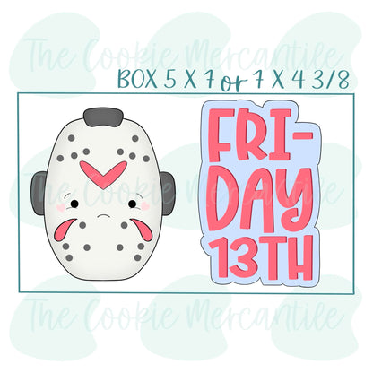 Friday 13th 2 Piece Set - Cookie Cutter