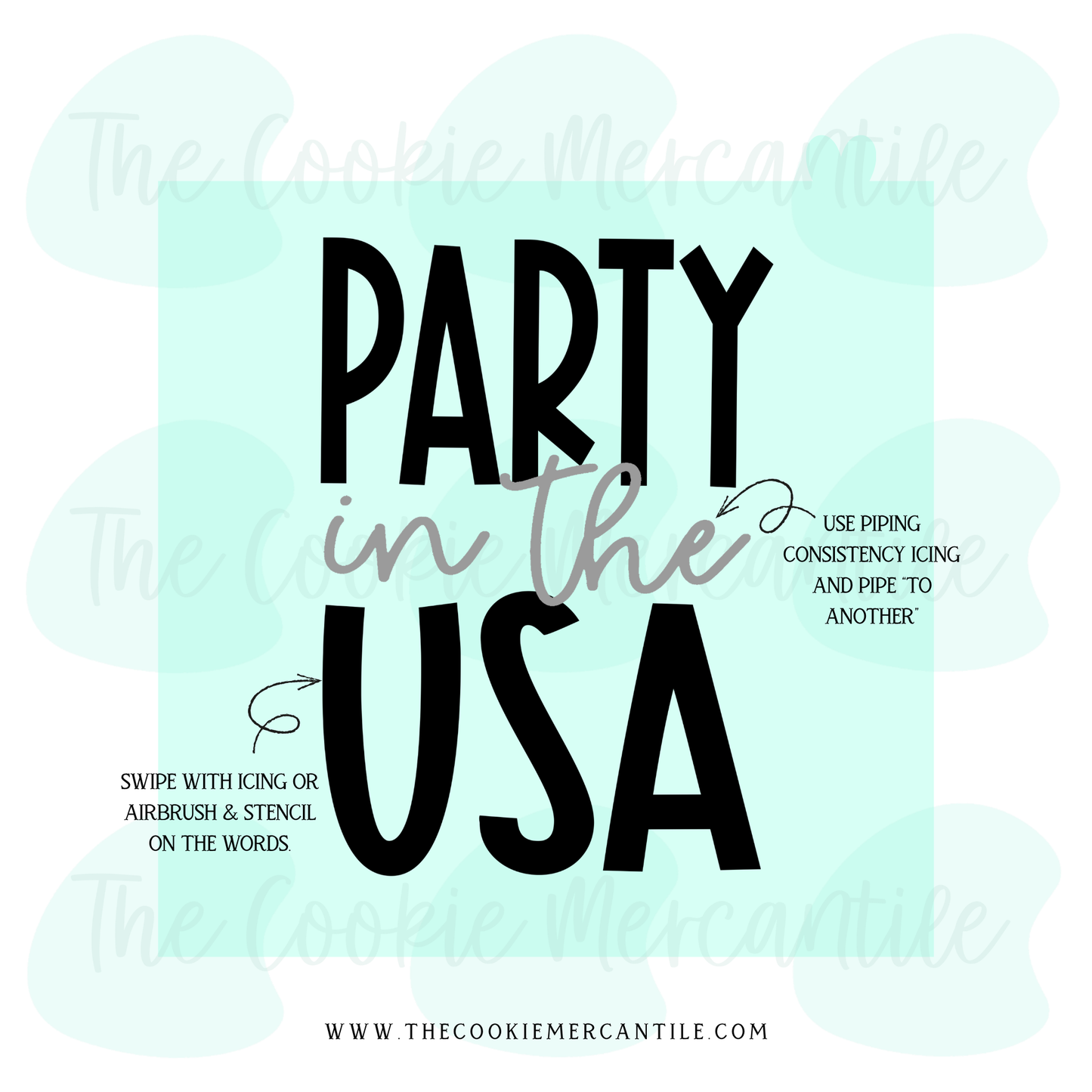 Party in the USA - STENCIL