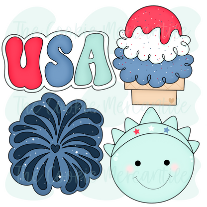 4th of July 2022 Set - Cookie Cutters