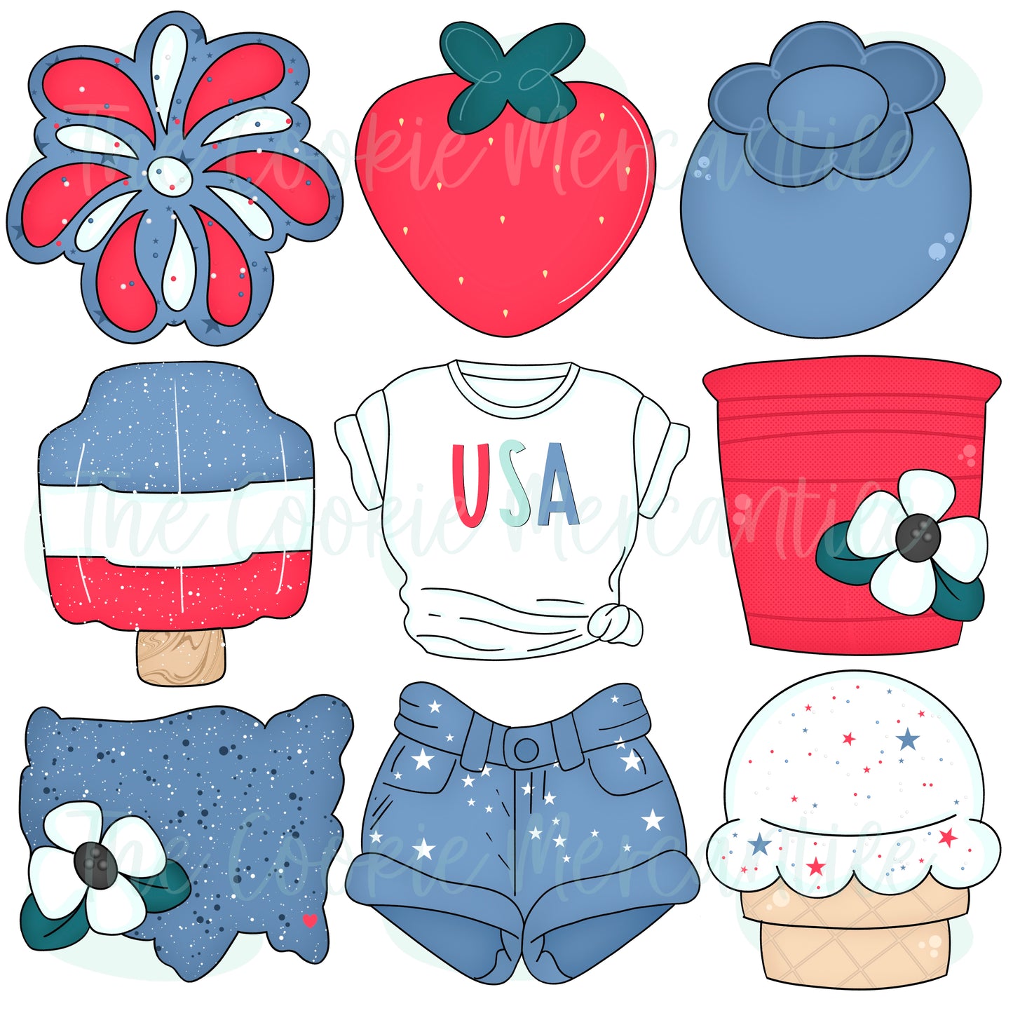 4th Of July Set - Cookie Cutters