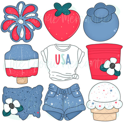 4th Of July Set - Cookie Cutters