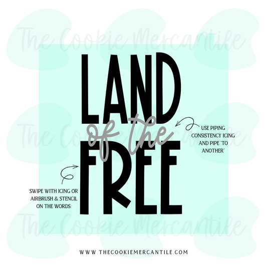 Land of the Free - STENCIL