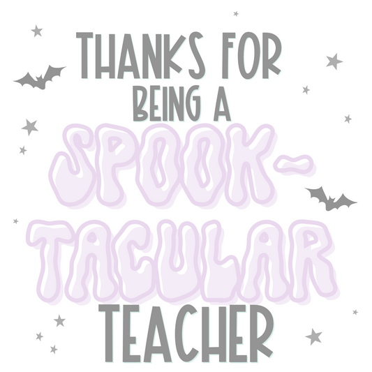 Spooktacular Teacher [purple]- Tags