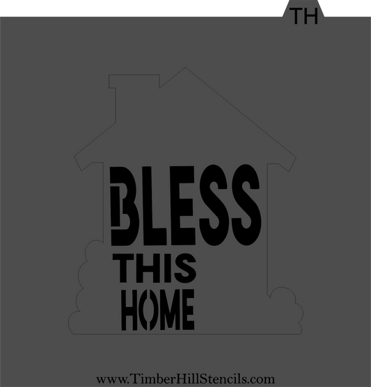 Bless This Home - Stencil