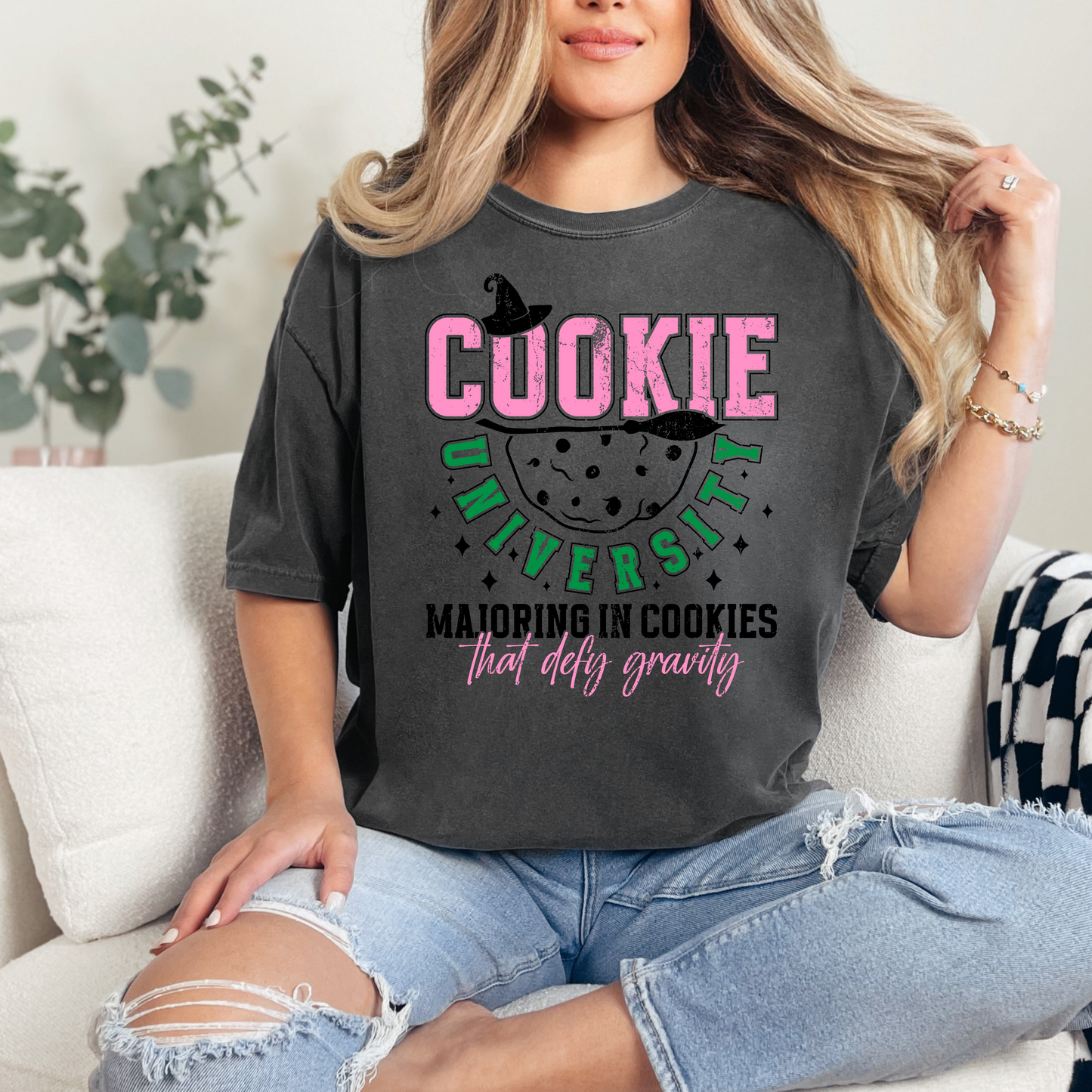 Cookie University Majoring In Cookies That Defy Gravity - T-Shirt