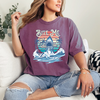 Bite Me Shark Cookie - T-Shirt