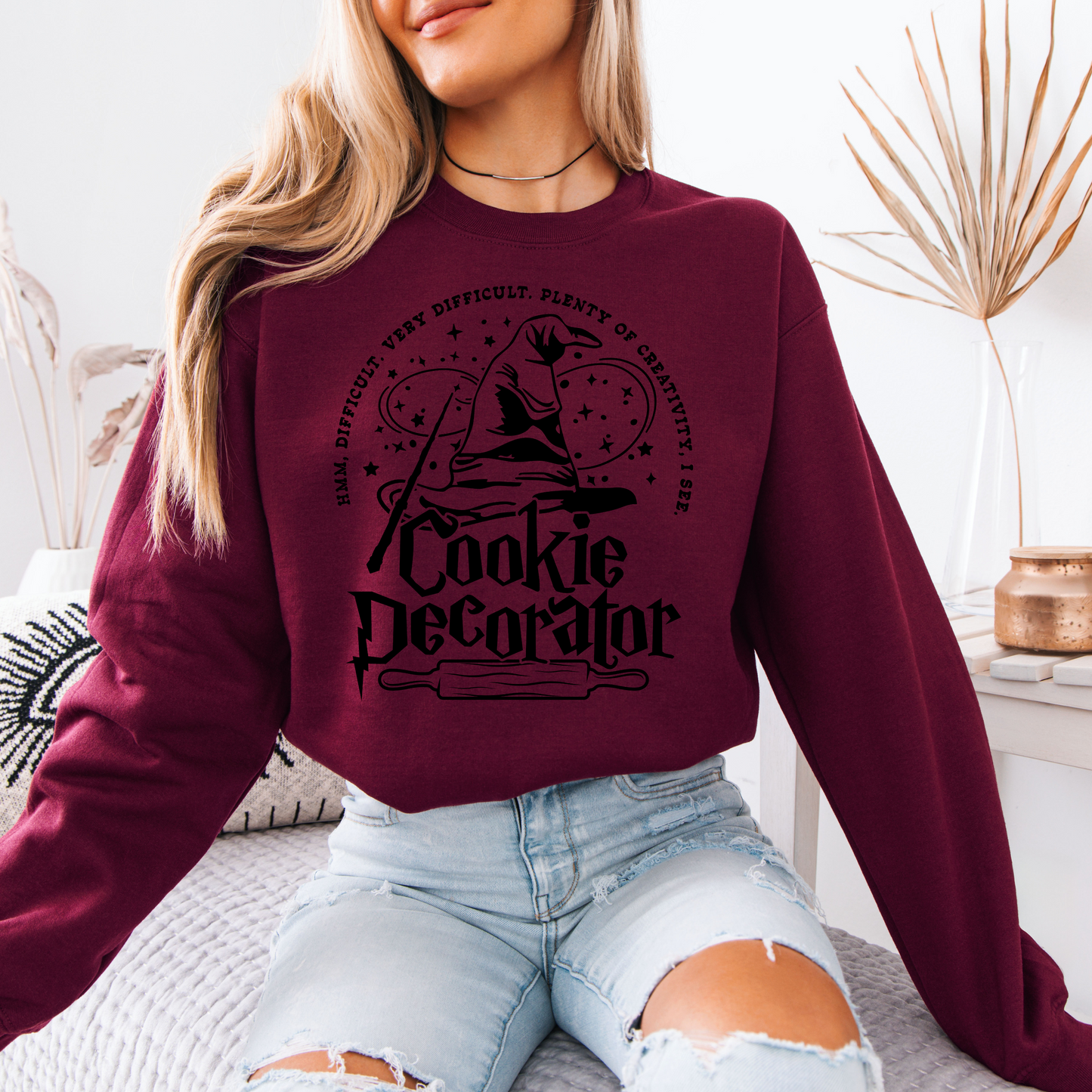 Wizard Hat Cookie Decorator [Black Design] - Sweatshirt
