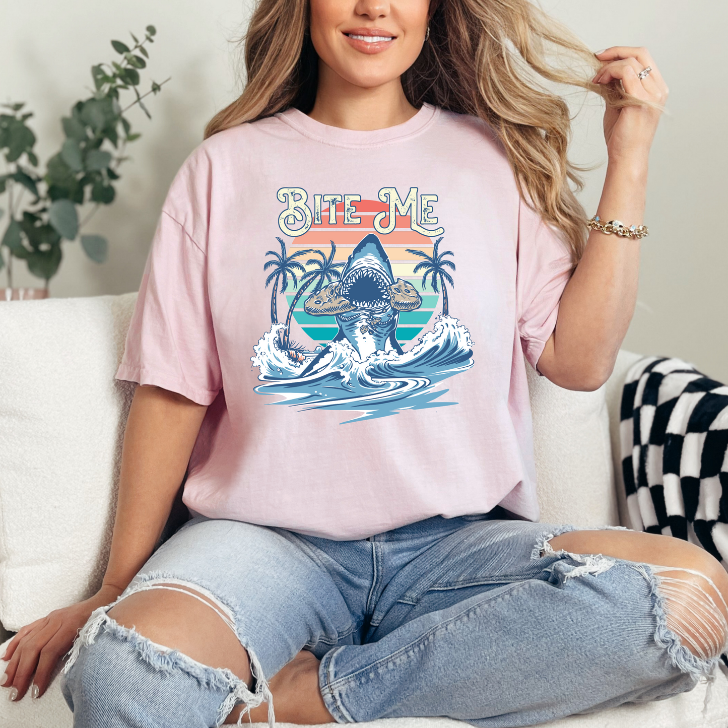 Bite Me Shark Cookie - T-Shirt
