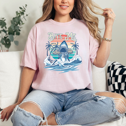 Bite Me Shark Cookie - T-Shirt