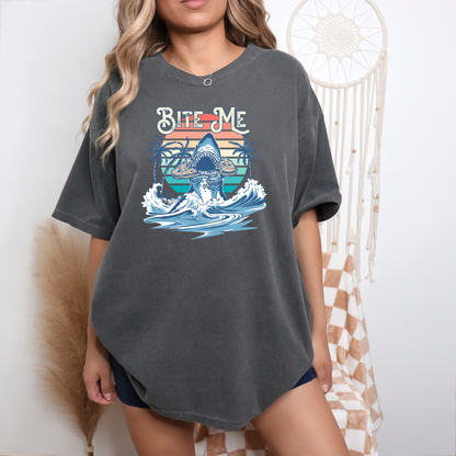 Bite Me Shark Cookie - T-Shirt