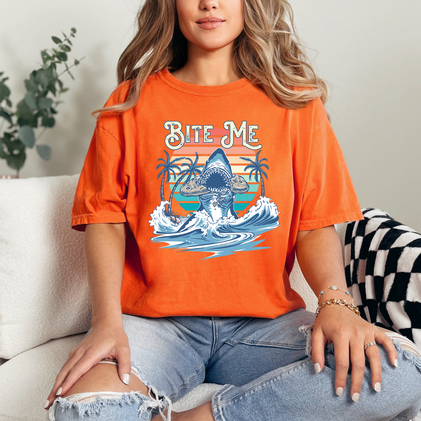 Bite Me Shark Cookie - T-Shirt