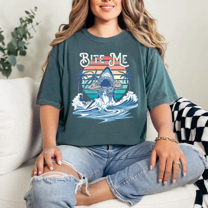 Bite Me Shark Cookie - T-Shirt