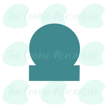 Snowglobe  Plaque - Cookie Cutter