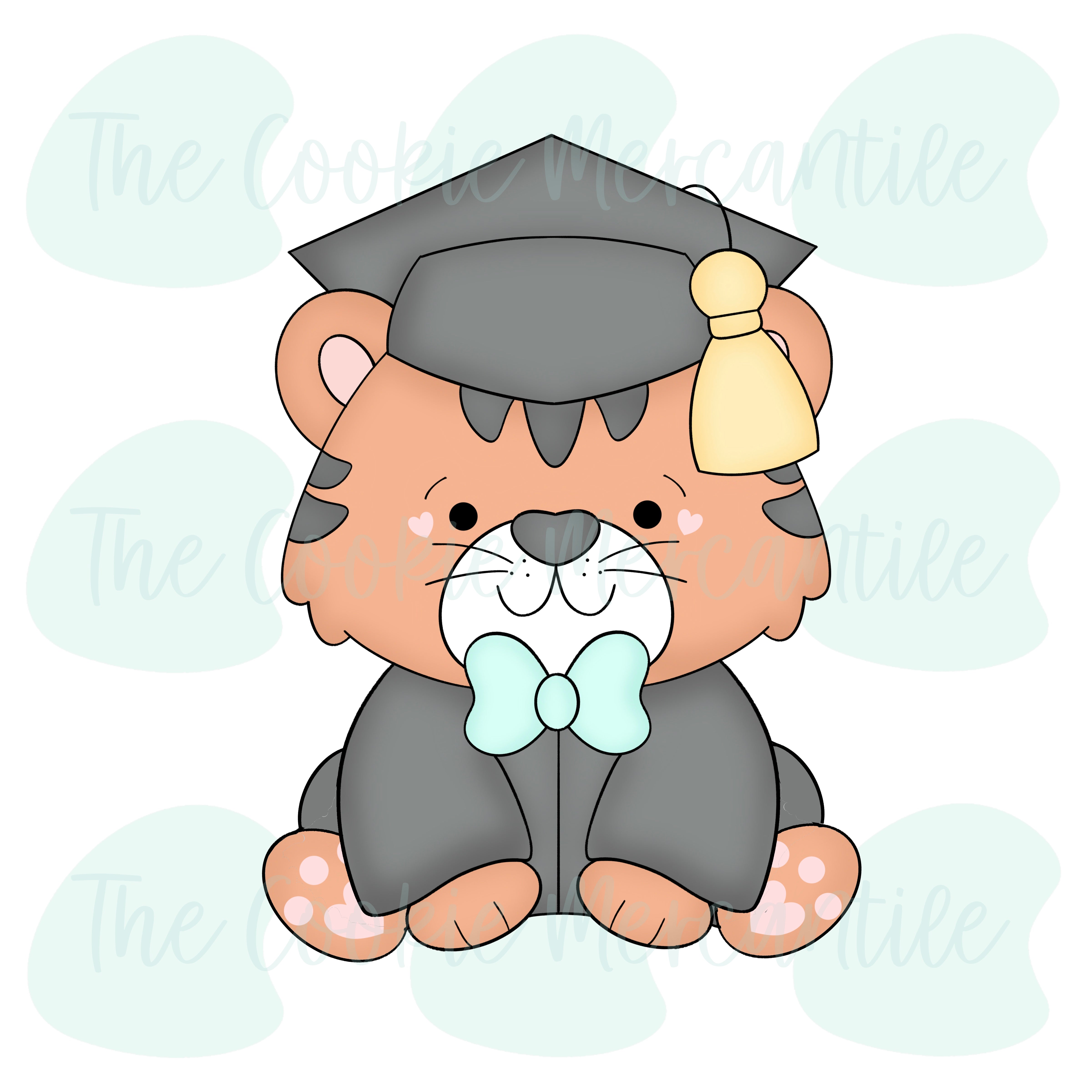 Tiger Graduate - Cookie Cutter – The Cookie Mercantile
