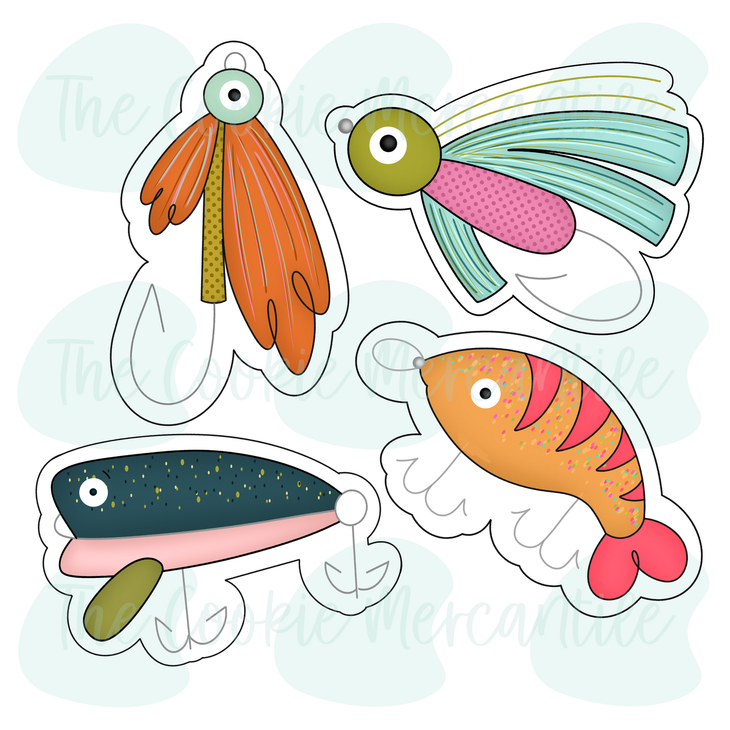 Fishing Lure Set - Cookie Cutters