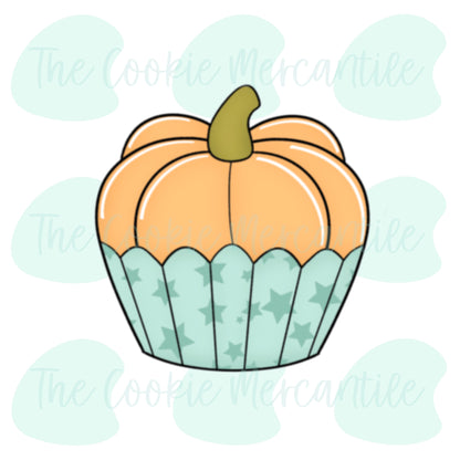 Pumpkin Cupcake  - Cookie Cutter