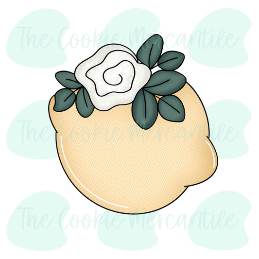 Floral Lemon - Cookie Cutter