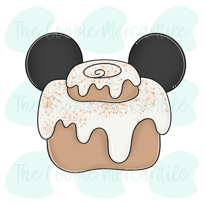 Mouse Cinnamon Roll - Cookie Cutter