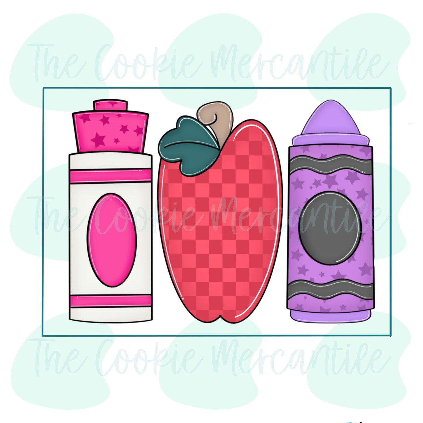 School Stick 5 PIece  Set - Cookie Cutter