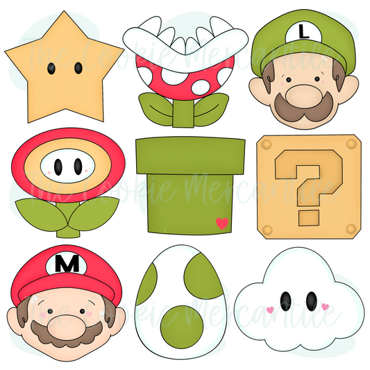 Super Bros Set - Cookie Cutters