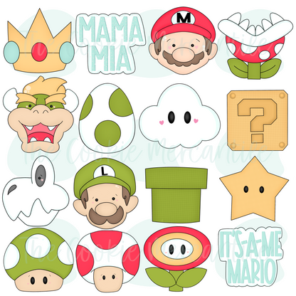 Super Bros Set - Cookie Cutters