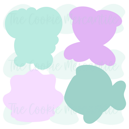 Mermaid Reef Set - Cookie Cutters