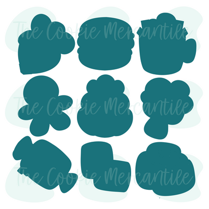 Mrs. Claus Sweet Shoppe 9-Piece Set - Cookie Cutters