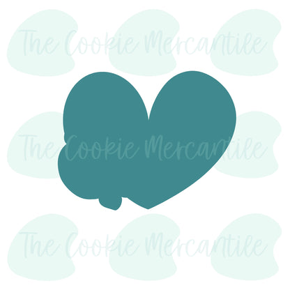 Rosette Heart - Cookie Cutter