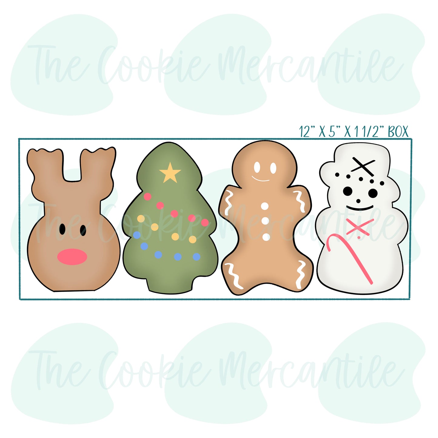 Chubby Christmas Marshmallow Stick Set - Cookie Cutter