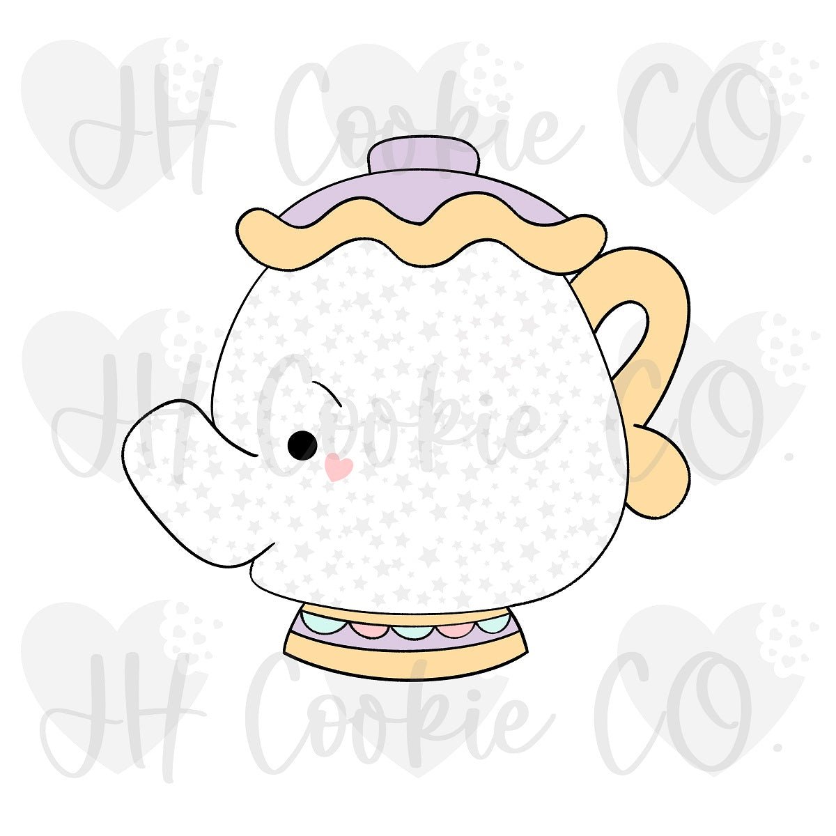Beauty and Beast Teapot 2023 - Cookie Cutter